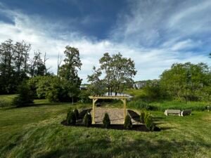 Pergola and landscaping in wadsworth